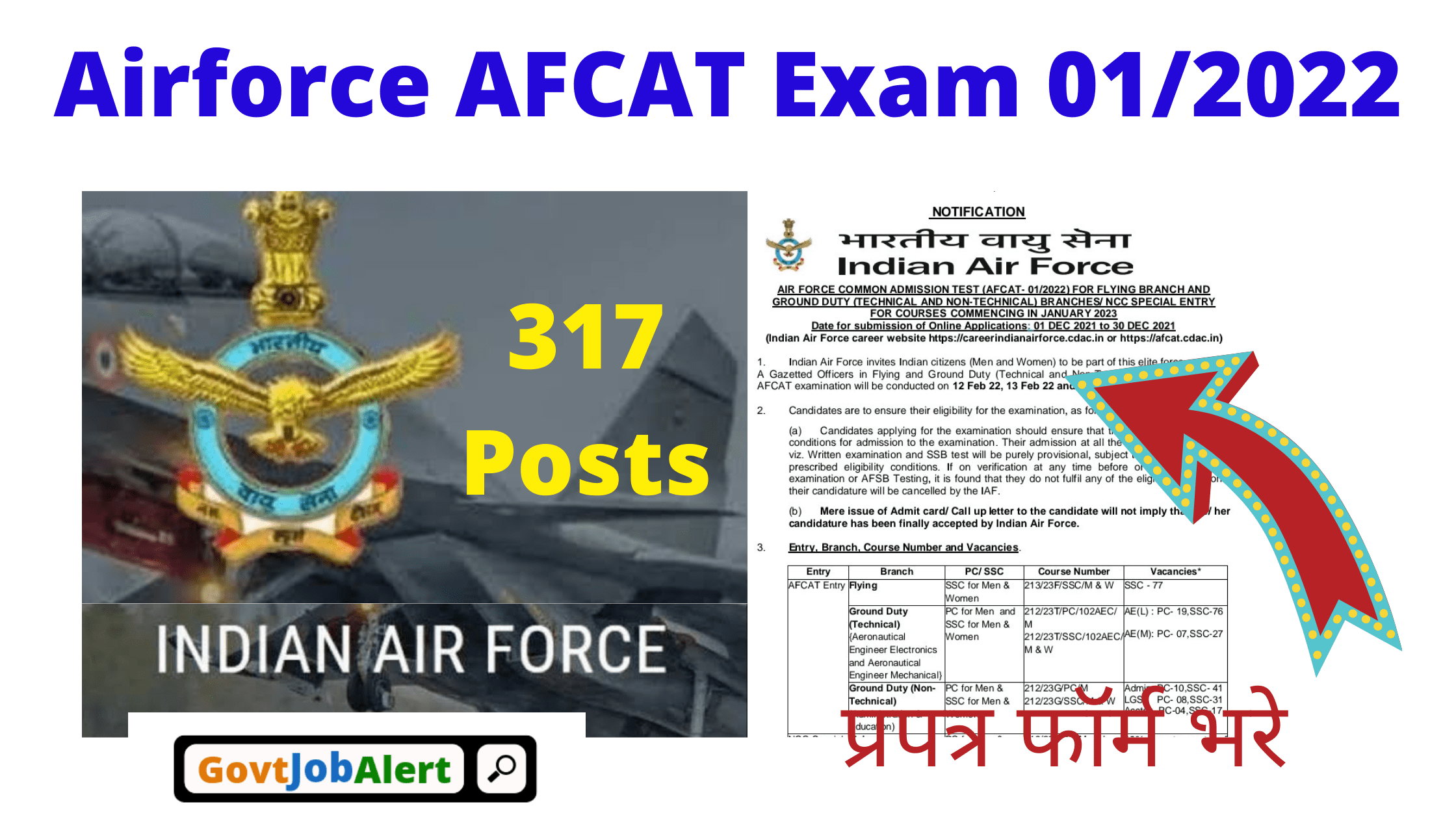 Indian Air Force AFCAT 2021 Apply Online Now - GovtJobAlert